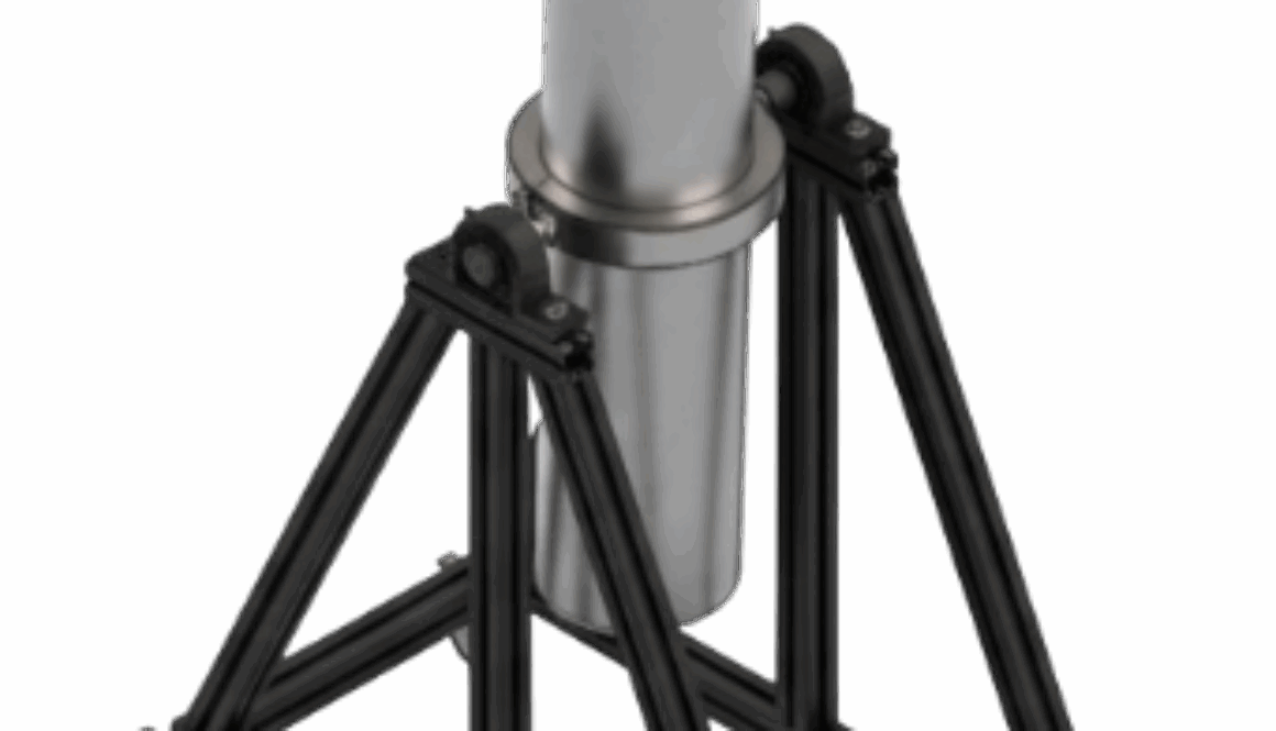 Cellule HPHT à piston flottant de 5L sur châssis mobile pivotant conçue par IRIAN MECATRONICS pour l'étude des fluides de réservoir sous 1200 bar