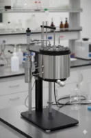 High-pressure laboratory reactor 550 bar and 250°C designed by Irian Mecatronics for the study of rock samples in Super duplex.