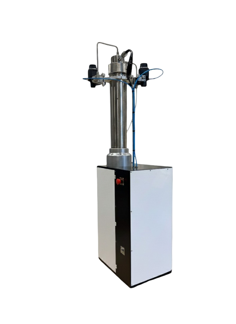irian-mecatronics-pump-sulfuric-acid-15bar-2 Custom-designed 15 bar volumetric pump for 98% sulfuric acid by Irian Mecatronics.