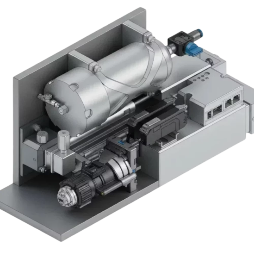 Module de pompe de précision 300 bar IRIAN MECATRONICS pour la recherche en microgravité.