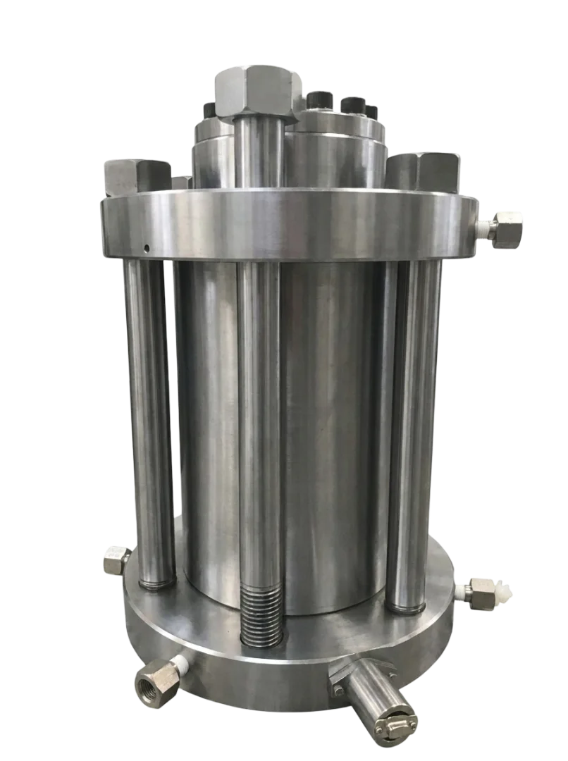 IRIAN MECATRONICS gas permeability bench with triaxial cell for Shandong University.