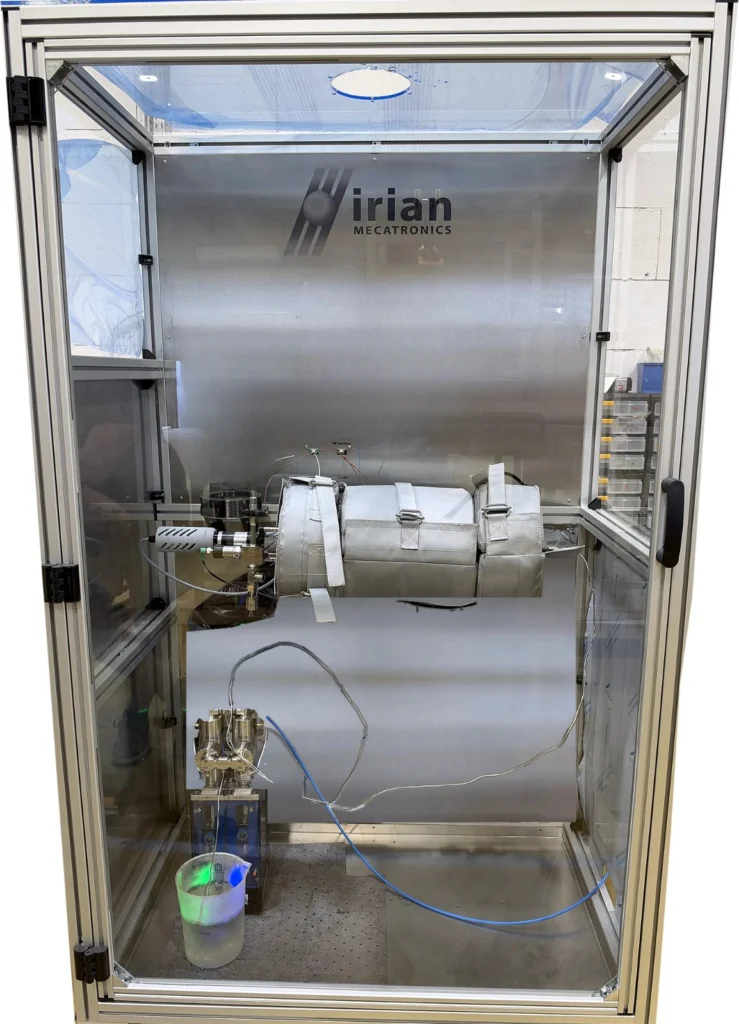 Detail of the rotating reactor's dynamic sealing system